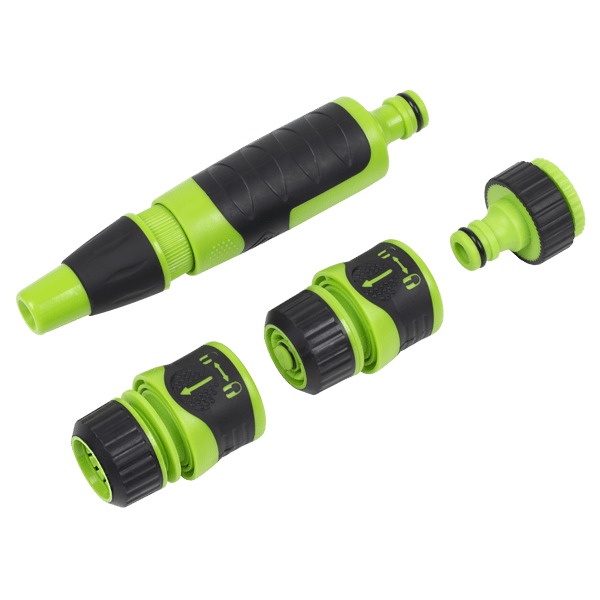 Deluxe Hose Nozzle & Connector Set 4pc
