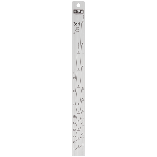 Aluminium Paint Measuring Stick 1:1/3:1