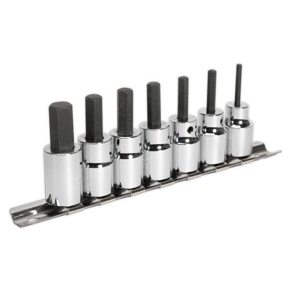 Hex Socket Bit Set 3/8"Sq Drive 7pc