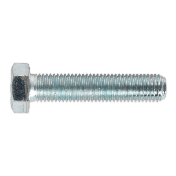 8.8 Zinc Plated HT Setscrew M16 x 75mm, DIN 933 - Pack of 10