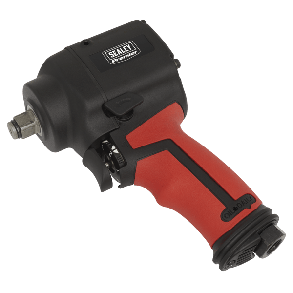 Twin Hammer Stubby Air Impact Wrench 1/2"Sq Drive
