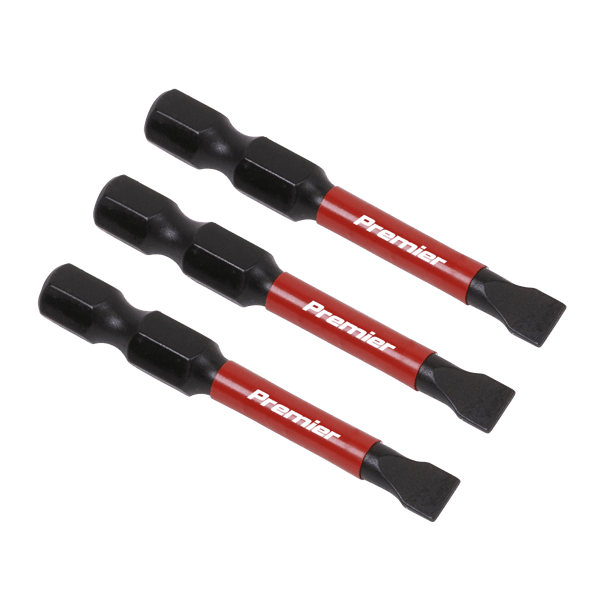 Slotted Impact Power Tool Bits 5.5 x 50mm 3pc