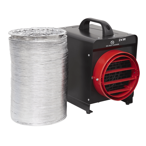 Industrial Fan Heater with Ducting 2kW/230V