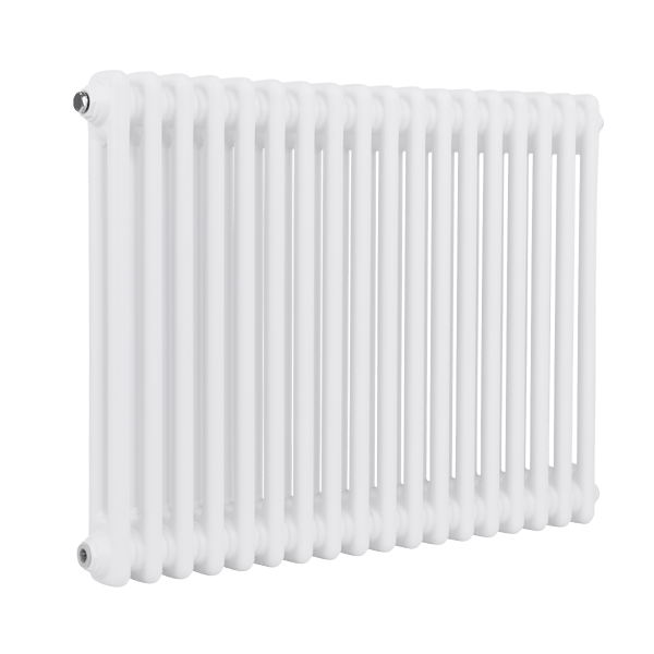 Baridi Horizontal Traditional 2 Column Radiator 600 x 832mm – White