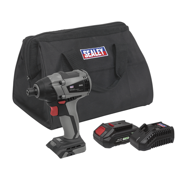 SV20 Series 1/4"Hex Brushless Cordless Impact Driver Kit 20V 2Ah