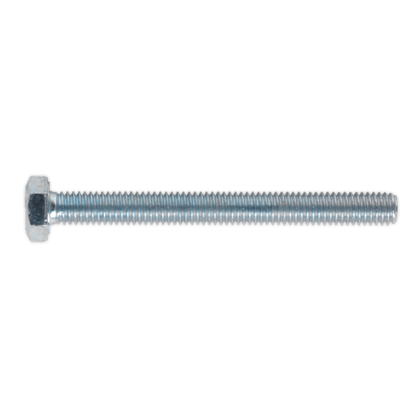 8.8 Zinc Plated HT Setscrew M6 x 60mm, DIN 933 - Pack of 50