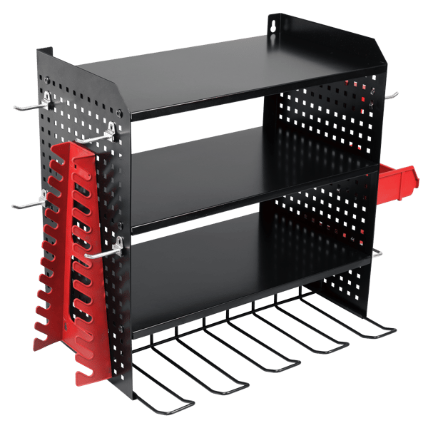 Power Tool Storage Rack with Shelves