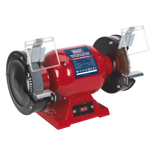 150mm Bench Grinder with Wire Wheel 370W/230V