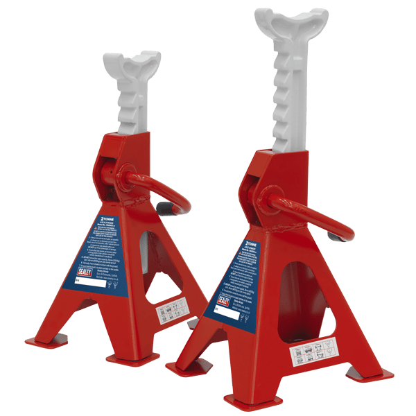 Ratchet Type Axle Stands (Pair) 2 Tonne Capacity per Stand