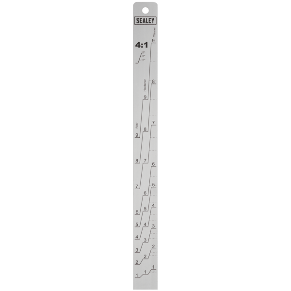 Aluminium Paint Measuring Stick 2:1/4:1