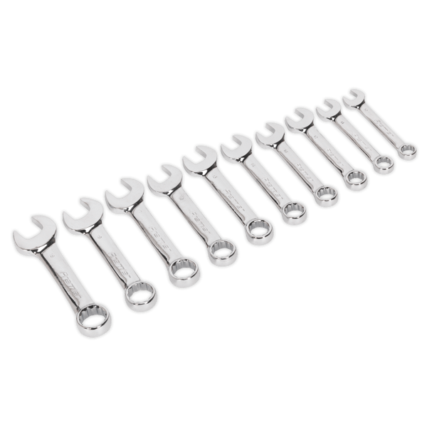 Stubby Combination Spanner Set 10pc