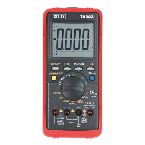 15-Function Digital Automotive Multimeter with Bar Graph/PC Link