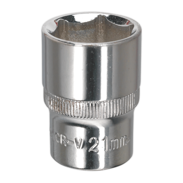 Fully Polished Socket 1/2"Sq Drive 21mm