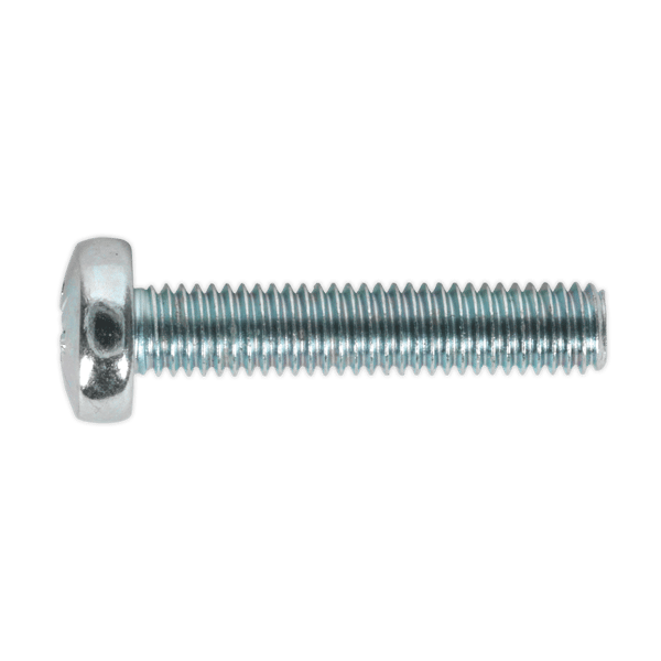Zinc Plated Pan Head Pozi Machine Screw M5 x 25mm, DIN 7985Z - Pack of 50