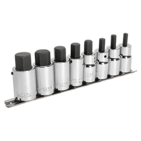 Hex Socket Bit Set 1/2"Sq Drive 8pc