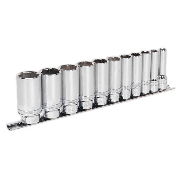 Imperial Deep Lock-On(TM) Socket Set 3/8"Sq Drive 11pc