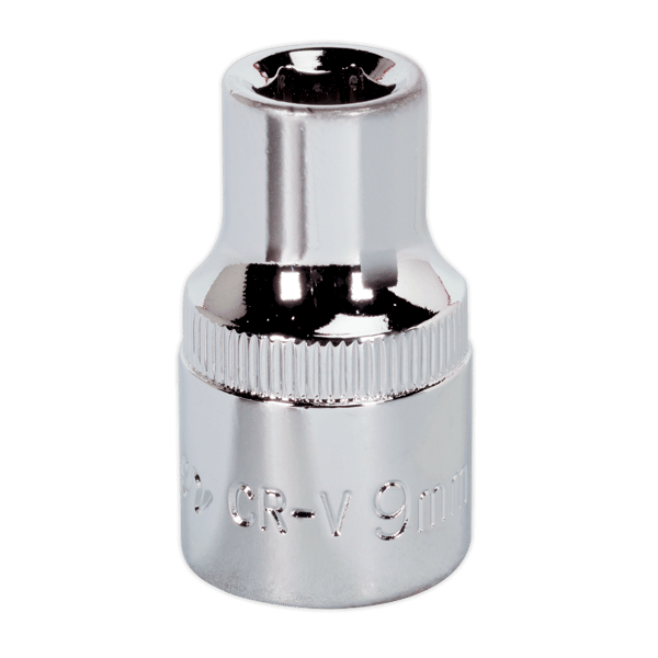 Fully Polished Socket 1/2"Sq Drive 9mm