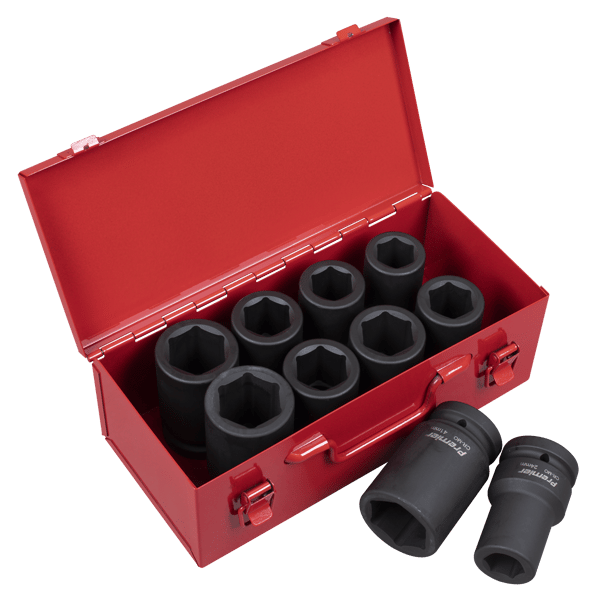 Metric/Imperial Deep Impact Socket Set 1"Sq Drive 10pc