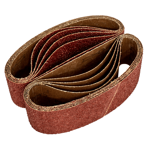 75 x 533mm Sanding Belt 40Grit - Pack of 10