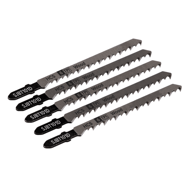 Jigsaw Blade for Hard Wood 100mm 6tpi - Pack of 5