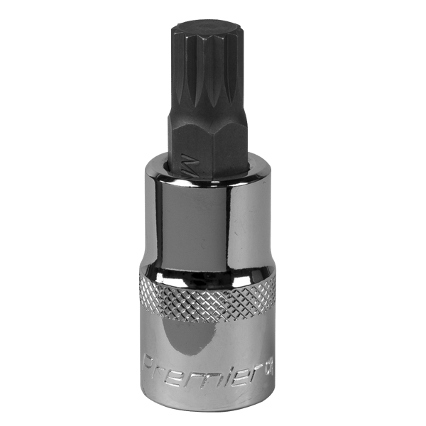 Spline Socket Bit 1/2"Sq Drive M12