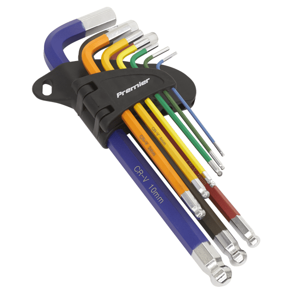 Long Ball-End Hex Key Set 9pc