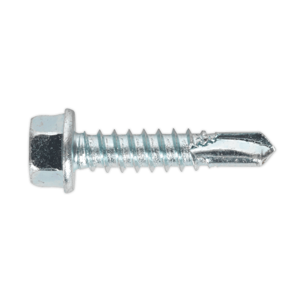 Zinc Plated Self-Drilling Hex Head Screw 5.5 x 25mm - Pack of 100