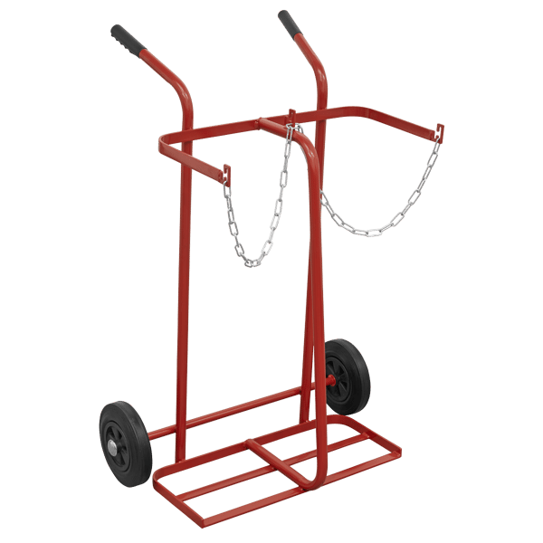 Double Gas Cylinder Trolley