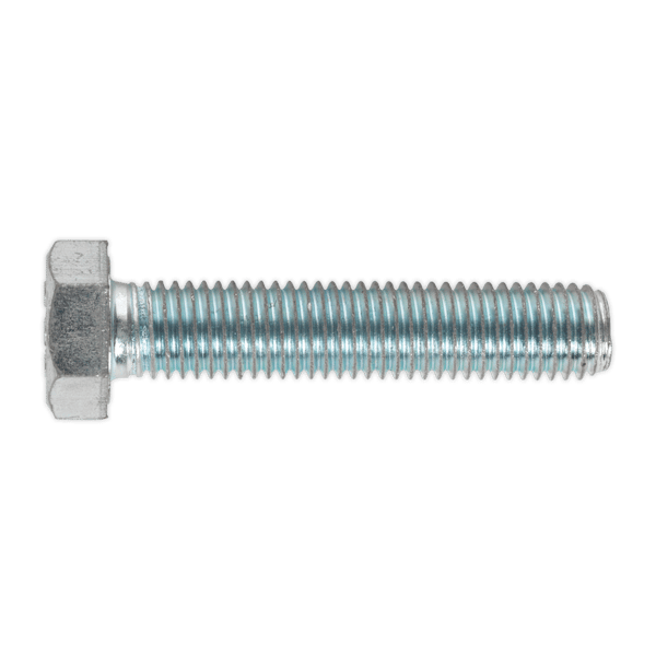 8.8 Zinc Plated HT Setscrew M14 x 70mm, DIN 933 - Pack of 10