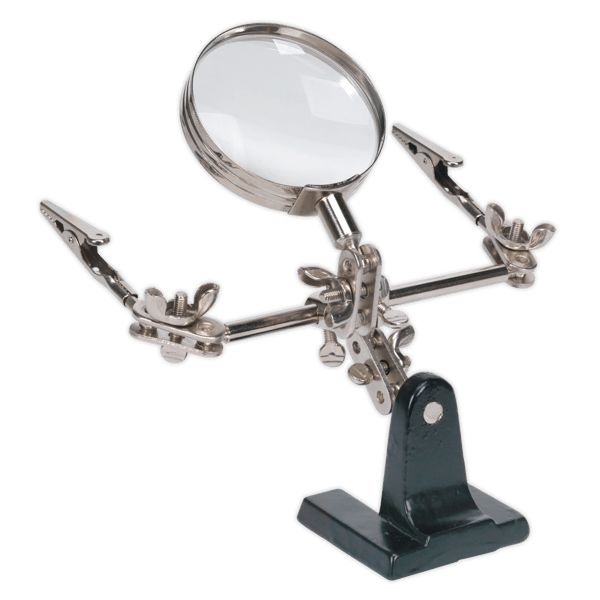 Mini Robot Soldering Stand with Magnifier