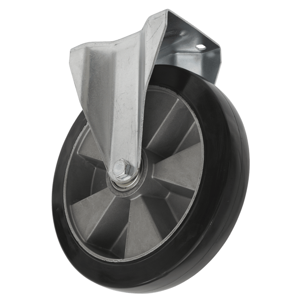 200mm Castor Wheel with Fixed Plate
