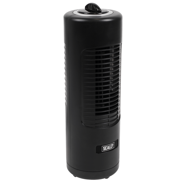 12" Oscillating Desk Tower Fan 2-Speed 230V
