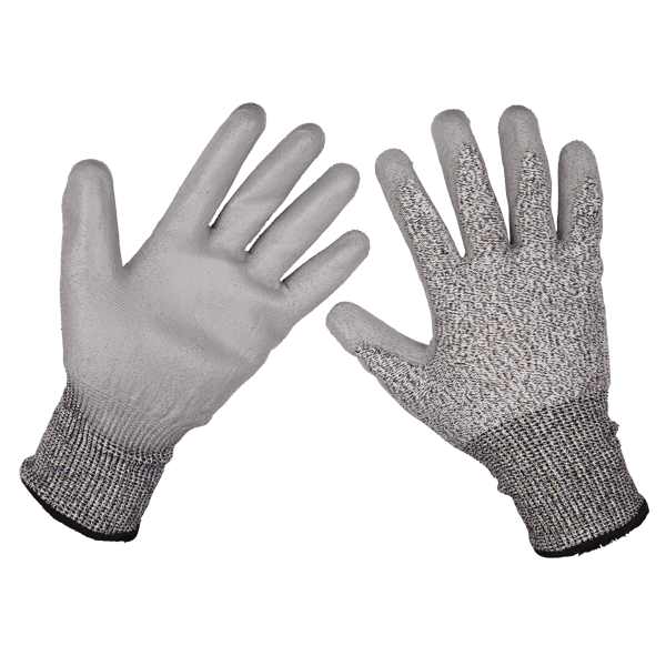 Anti-Cut PU Gloves (Cut Level C), X-Large - Pair