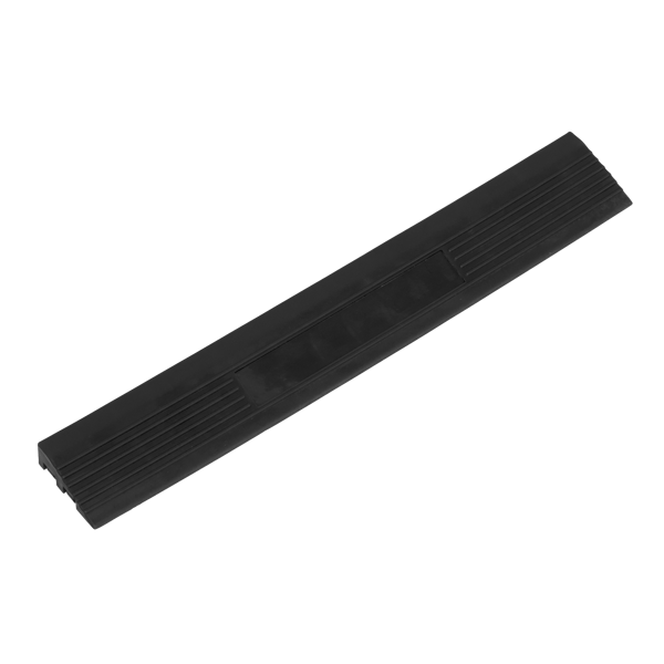 Polypropylene Floor Tile Edge 400 x 60mm, Black Male - Pack of 6