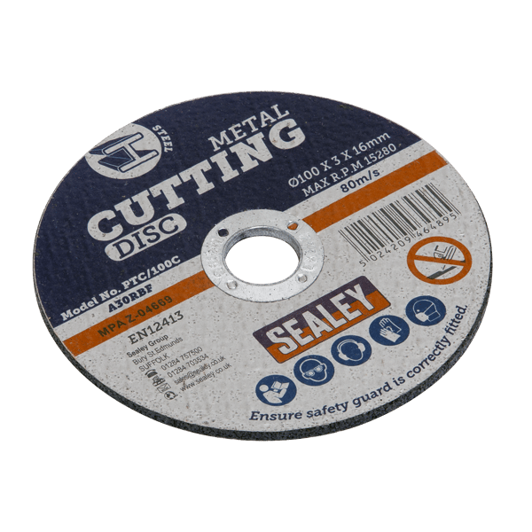 100 x 3mm Cutting Disc 16mm Bore