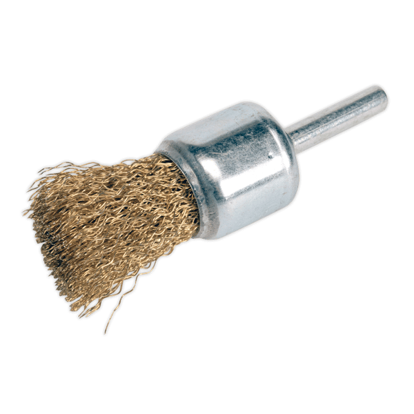 Flat Top Crimped Wire Decarbonising Brush 25mm