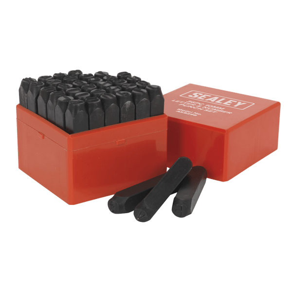 Letter & Number Punch Set 10mm 36pc