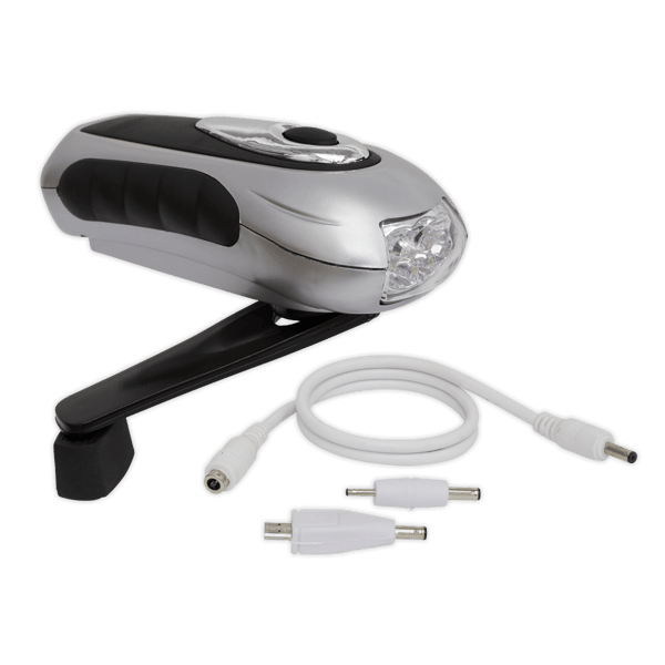 Rechargeable Wind-Up Torch 3 LED