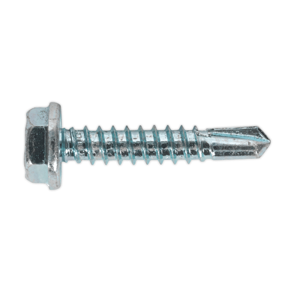 Zinc Plated Self-Drilling Hex Head Screw 4.8 x 25mm - Pack of 100