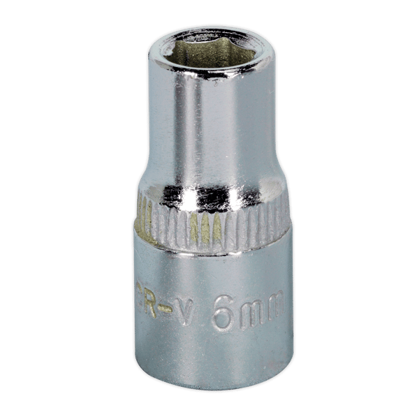 Fully Polished Socket 1/4"Sq Drive 6mm
