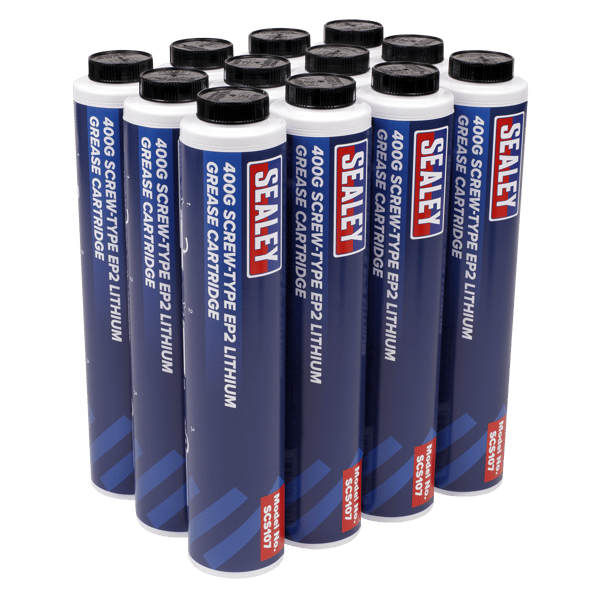 EP2 Lithium Grease Cartridge Screw-Type 400g - Pack of 12
