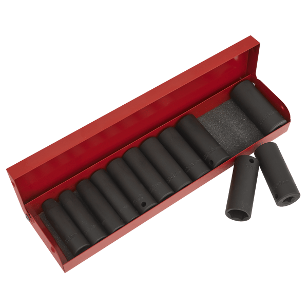 Metric/Imperial Deep Impact Socket Set 3/8"Sq Drive 12pc