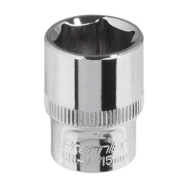 Fully Polished Socket 3/8"Sq Drive 15mm