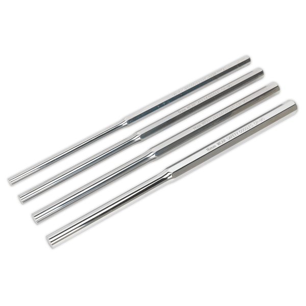 Extra-Long Parallel Pin Punch Set 4pc