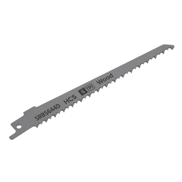 Reciprocating Saw Blade for Clean Wood 150mm 6tpi - Pack of 5