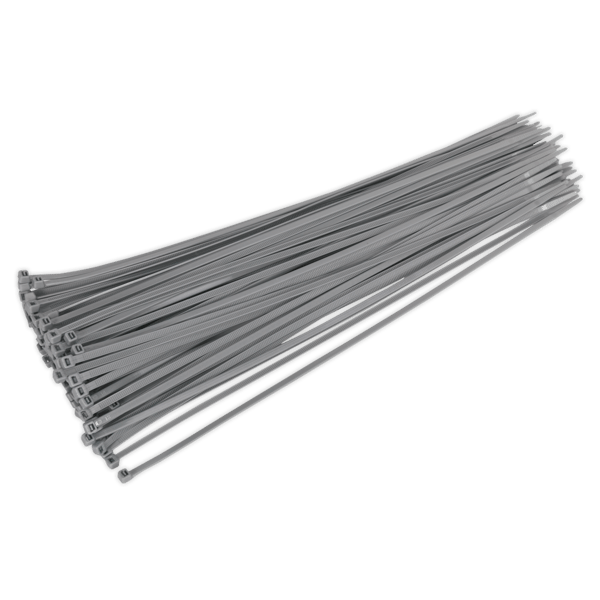 Cable Tie 380 x 4.4mm, Silver - Pack of 100