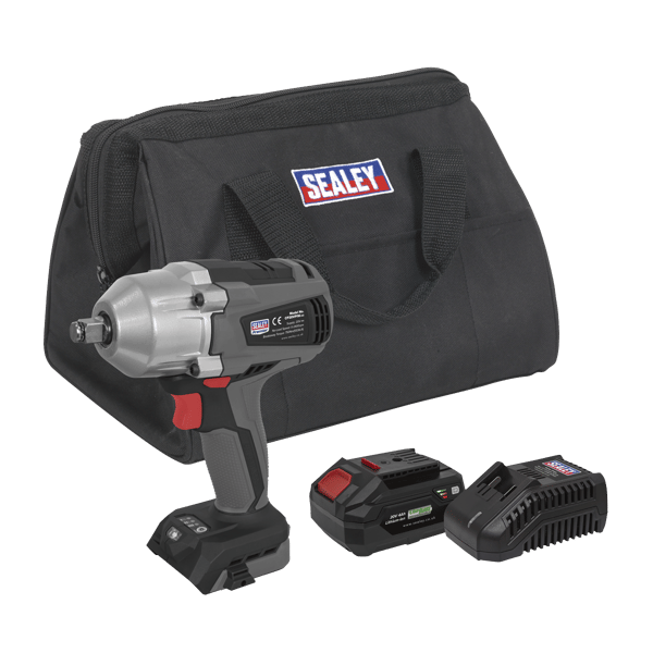 SV20 Series 1/2"Sq Drive Brushless Cordless Impact Wrench Kit 20V 4Ah