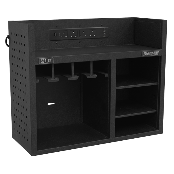Superline PRO(R) Power Tool Storage Rack with Power Bar