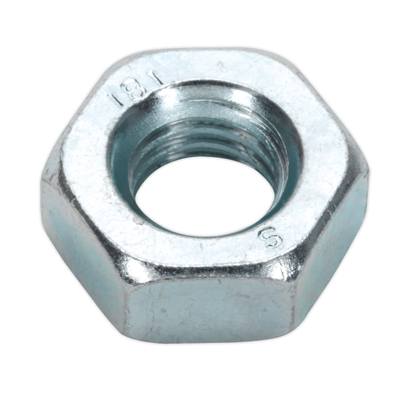 Zinc Plated Steel Nut M10, DIN 934 - Pack of 100