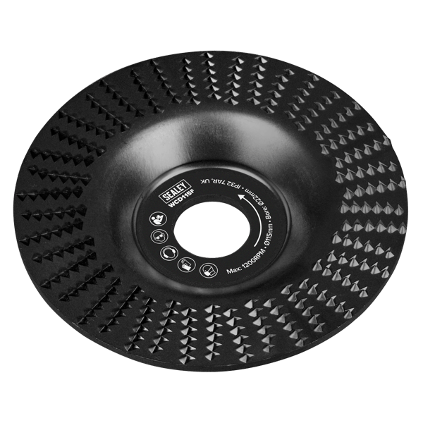 115mm Flat Shape Wood Carving Disc 22mm Bore